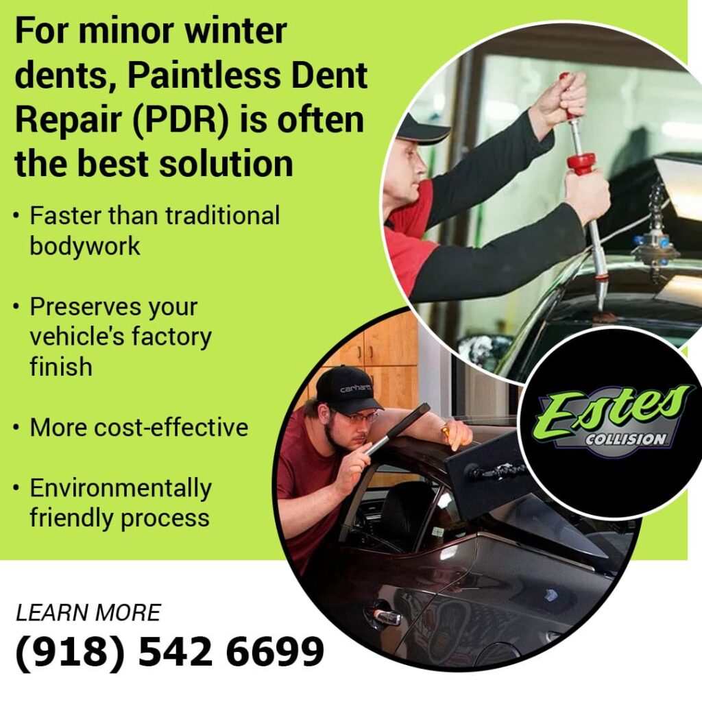 minor winter dents paintless dent repair